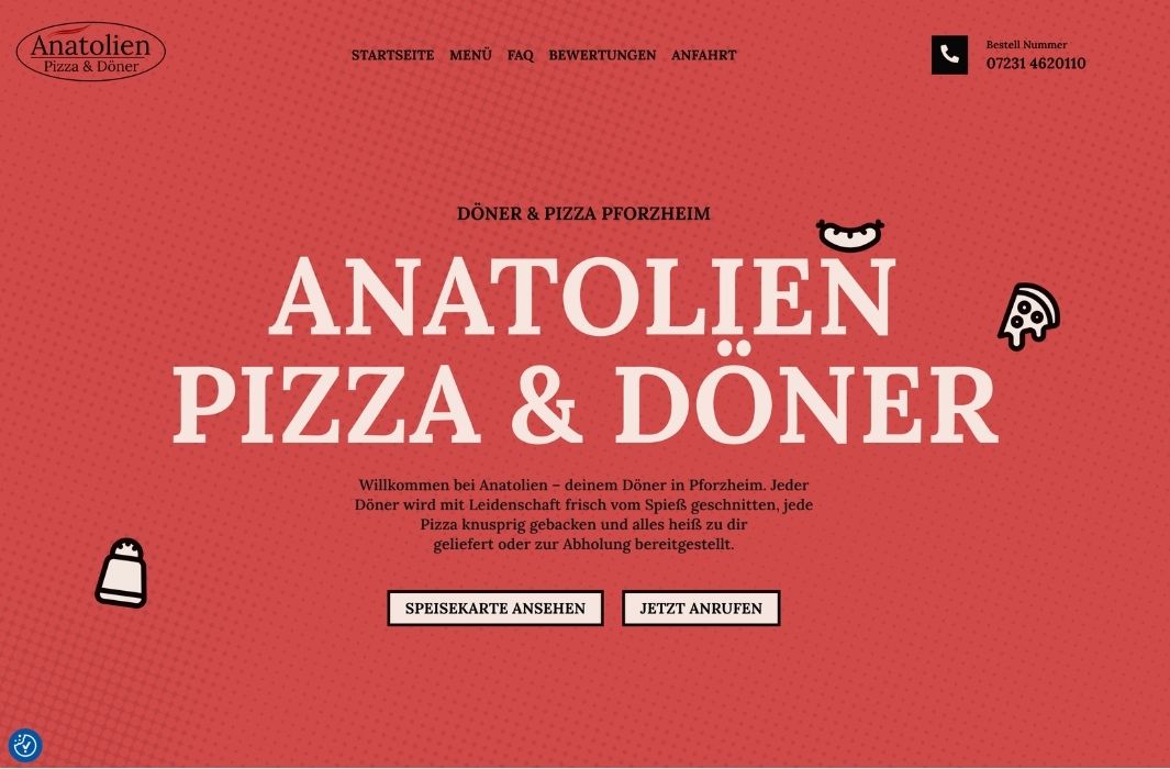 Anatolien Pforzheim Website von Weboa
